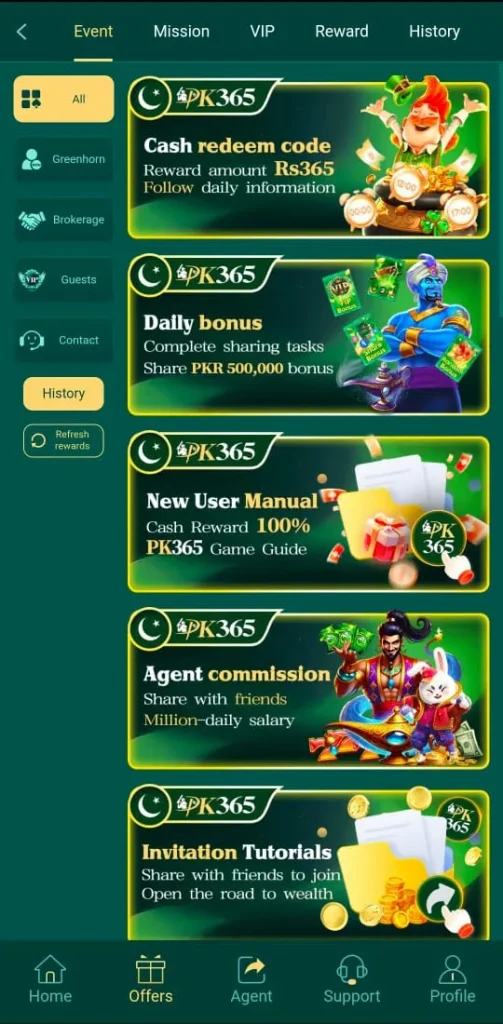 pk365 game offers
