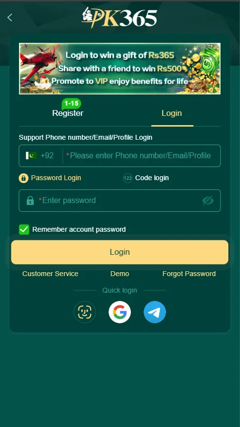 PK365 Login